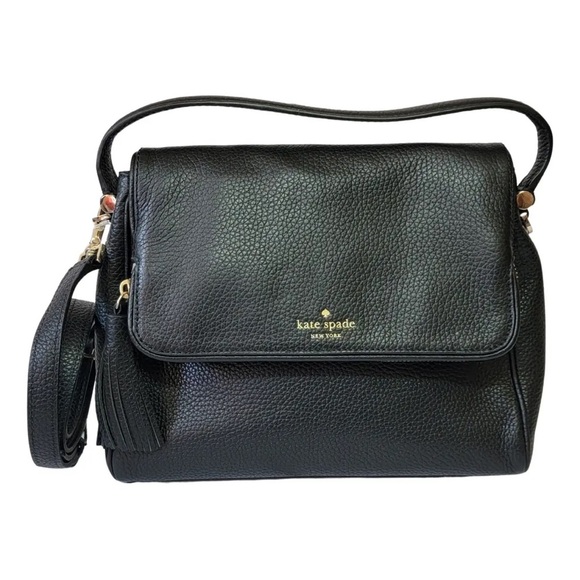 Kate Spade Textured Black Shoulder Bag - Picture 1 of 6